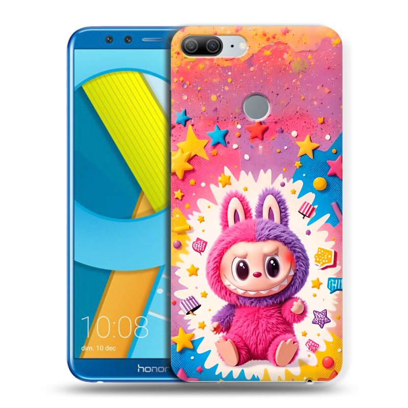 Силиконовый чехол на Huawei Honor 9 Lite с принтом Labubu Лабубу Силиконовый чехол на Huawei Honor 9 Lite с принтом Labubu Лабубу