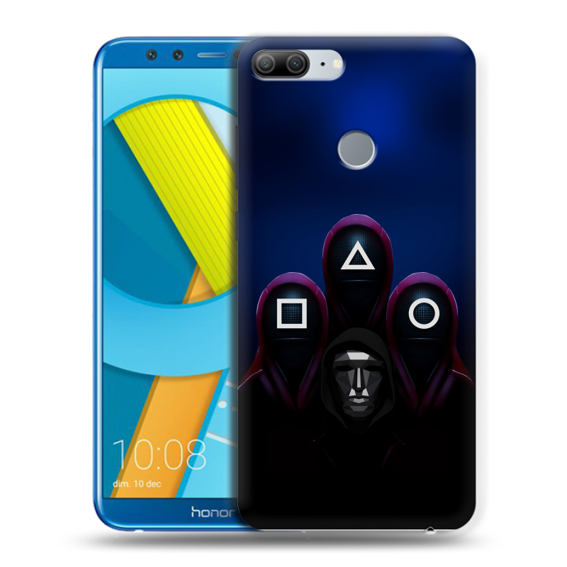 Пластиковый чехол на Huawei Honor 9 Lite с принтом Игра Кальмара Пластиковый чехол на Huawei Honor 9 Lite с принтом Игра Кальмара