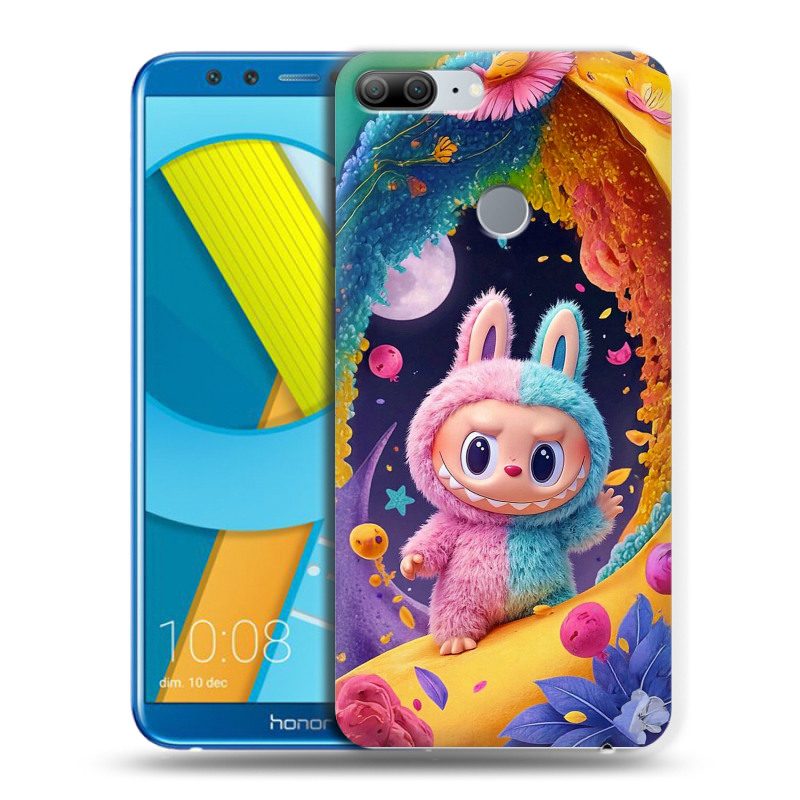 Пластиковый чехол на Huawei Honor 9 Lite с принтом Labubu Лабубу Пластиковый чехол на Huawei Honor 9 Lite с принтом Labubu Лабубу