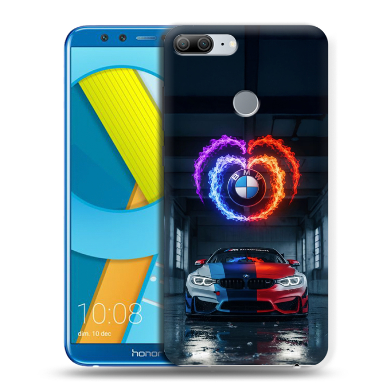 Пластиковый чехол на Huawei Honor 9 Lite с принтом BMW БМВ Пластиковый чехол на Huawei Honor 9 Lite с принтом BMW БМВ