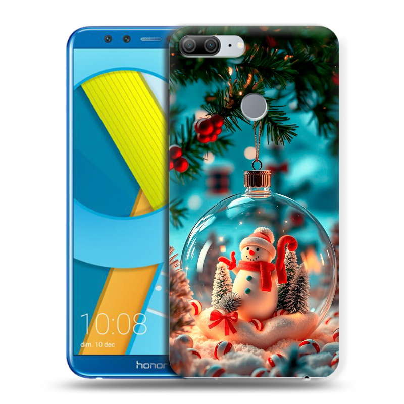 Силиконовый чехол на Huawei Honor 9 Lite с принтом Новый год Силиконовый чехол на Huawei Honor 9 Lite с принтом Новый год