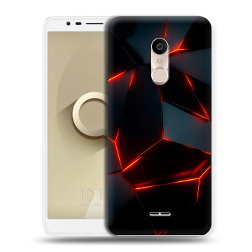 Силиконовый чехол на Alcatel 3C с принтом Яркие абстракции Силиконовый чехол на Alcatel 3C с принтом Яркие абстракции