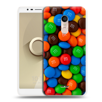 Силиконовый чехол на Alcatel 3C с принтом Конфеты Силиконовый чехол на Alcatel 3C с принтом Конфеты