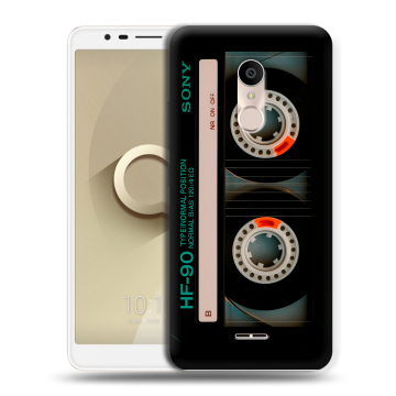 Силиконовый чехол на Alcatel 3C с принтом Кассета Силиконовый чехол на Alcatel 3C с принтом Кассета