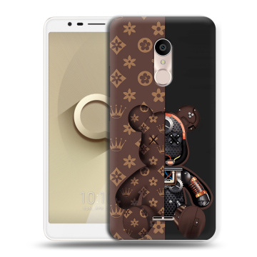 Силиконовый чехол на Alcatel 3C с принтом Луи робот Силиконовый чехол на Alcatel 3C с принтом Луи робот