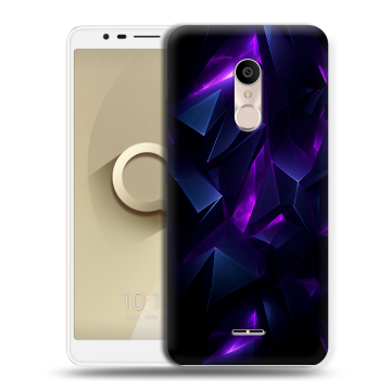 Силиконовый чехол на Alcatel 3C с принтом Абстракиция Силиконовый чехол на Alcatel 3C с принтом Абстракиция