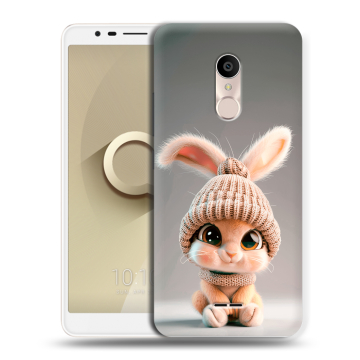 Силиконовый чехол на Alcatel 3C с принтом Кролик