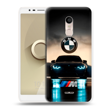 Силиконовый чехол на Alcatel 3C с принтом БМВ BMW