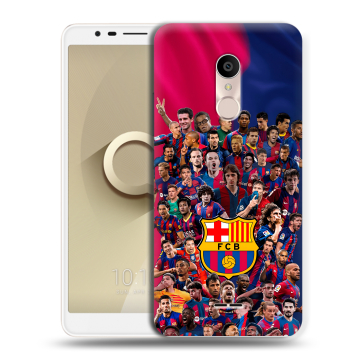 Силиконовый чехол на Alcatel 3C с принтом Барселона Barcelona Силиконовый чехол на Alcatel 3C с принтом Барселона Barcelona