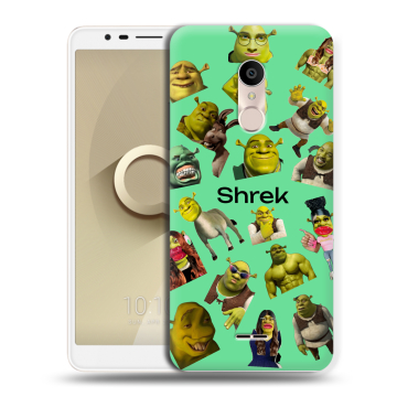 Силиконовый чехол на Alcatel 3C с принтом Шрек Shrek Силиконовый чехол на Alcatel 3C с принтом Шрек Shrek