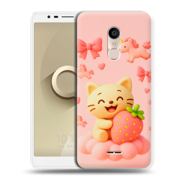 Силиконовый чехол на Alcatel 3C с принтом для девочек Силиконовый чехол на Alcatel 3C с принтом для девочек