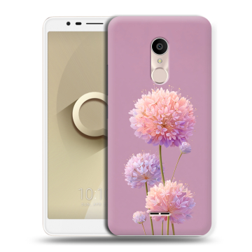 Силиконовый чехол на Alcatel 3C с принтом Цветы Силиконовый чехол на Alcatel 3C с принтом Цветы