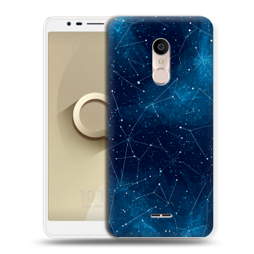 Силиконовый чехол на Alcatel 3C с принтом Космос звезды Силиконовый чехол на Alcatel 3C с принтом Космос звезды