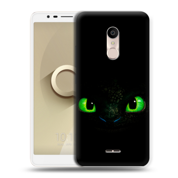 Силиконовый чехол на Alcatel 3C с принтом Как приручить дракона Силиконовый чехол на Alcatel 3C с принтом Как приручить дракона