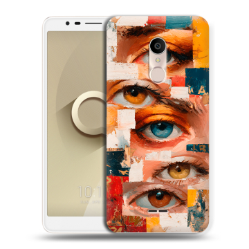 Силиконовый чехол на Alcatel 3C с принтом Модный принт Силиконовый чехол на Alcatel 3C с принтом Модный принт