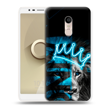 Силиконовый чехол на Alcatel 3C с принтом Король лев Силиконовый чехол на Alcatel 3C с принтом Король лев