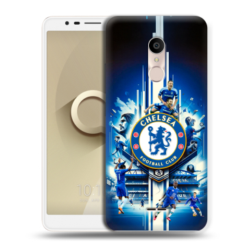 Силиконовый чехол на Alcatel 3C с принтом Chelsea Челси Силиконовый чехол на Alcatel 3C с принтом Chelsea Челси
