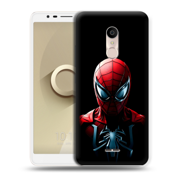 Силиконовый чехол на Alcatel 3C с принтом Spiderman Человек паук Силиконовый чехол на Alcatel 3C с принтом Spiderman Человек паук