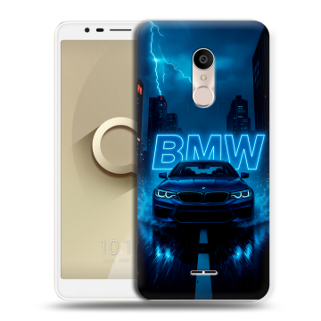 Силиконовый чехол на Alcatel 3C с принтом BMW БМВ Силиконовый чехол на Alcatel 3C с принтом BMW БМВ