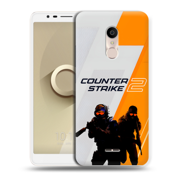 Силиконовый чехол на Alcatel 3C с принтом Counter Strike Силиконовый чехол на Alcatel 3C с принтом Counter Strike