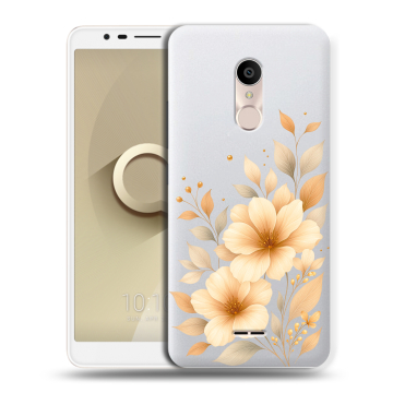 Силиконовый чехол на Alcatel 3C с принтом для девушки Силиконовый чехол на Alcatel 3C с принтом для девушки