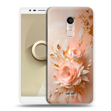 Силиконовый чехол на Alcatel 3C с принтом женский Силиконовый чехол на Alcatel 3C с принтом женский