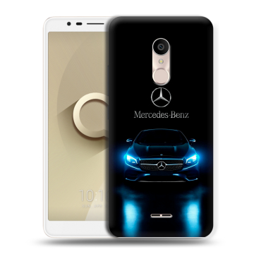 Силиконовый чехол на Alcatel 3C с принтом Mercedes Мерседес Силиконовый чехол на Alcatel 3C с принтом Mercedes Мерседес