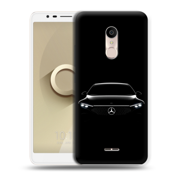 Силиконовый чехол на Alcatel 3C с принтом Mercedes Мерседес Силиконовый чехол на Alcatel 3C с принтом Mercedes Мерседес