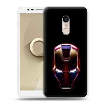 Силиконовый чехол на Alcatel 3C с принтом IronMan Железный человек Силиконовый чехол на Alcatel 3C с принтом IronMan Железный человек