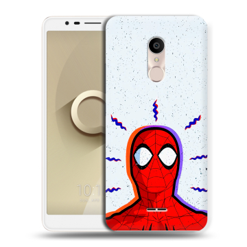 Силиконовый чехол на Alcatel 3C с принтом Spiderman Человек паук Силиконовый чехол на Alcatel 3C с принтом Spiderman Человек паук