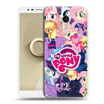 Силиконовый чехол на Alcatel 3C с принтом My little pony Дружба чудо Силиконовый чехол на Alcatel 3C с принтом My little pony Дружба чудо