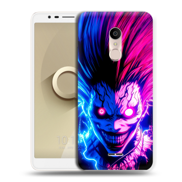 Силиконовый чехол на Alcatel 3C с принтом Death note Тетрадь смерти Силиконовый чехол на Alcatel 3C с принтом Death note Тетрадь смерти