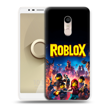 Силиконовый чехол на Alcatel 3C с принтом Roblox Роблокс Силиконовый чехол на Alcatel 3C с принтом Roblox Роблокс