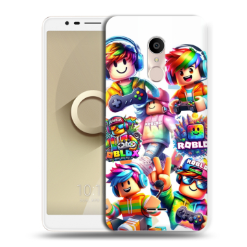 Силиконовый чехол на Alcatel 3C с принтом Roblox Роблокс Силиконовый чехол на Alcatel 3C с принтом Roblox Роблокс