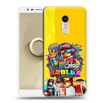 Силиконовый чехол на Alcatel 3C с принтом Roblox Роблокс Силиконовый чехол на Alcatel 3C с принтом Roblox Роблокс