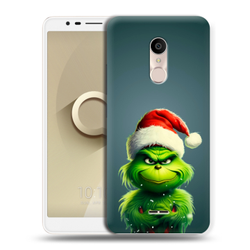 Силиконовый чехол на Alcatel 3C с принтом Новый год Силиконовый чехол на Alcatel 3C с принтом Новый год