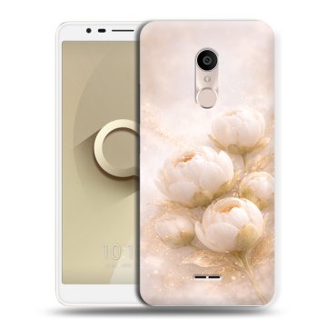 Силиконовый чехол на Alcatel 3C с принтом женский Силиконовый чехол на Alcatel 3C с принтом женский