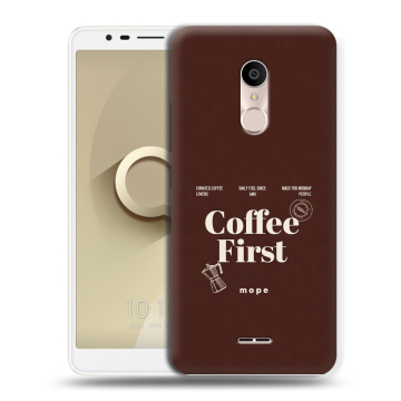 Силиконовый чехол на Alcatel 3C с принтом женский Силиконовый чехол на Alcatel 3C с принтом женский