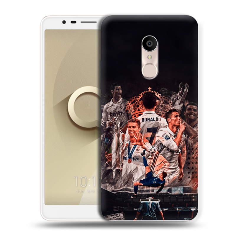 Силиконовый чехол на Alcatel 3C с принтом Реал Роналдо Real Ronaldo Силиконовый чехол на Alcatel 3C с принтом Реал Роналдо Real Ronaldo