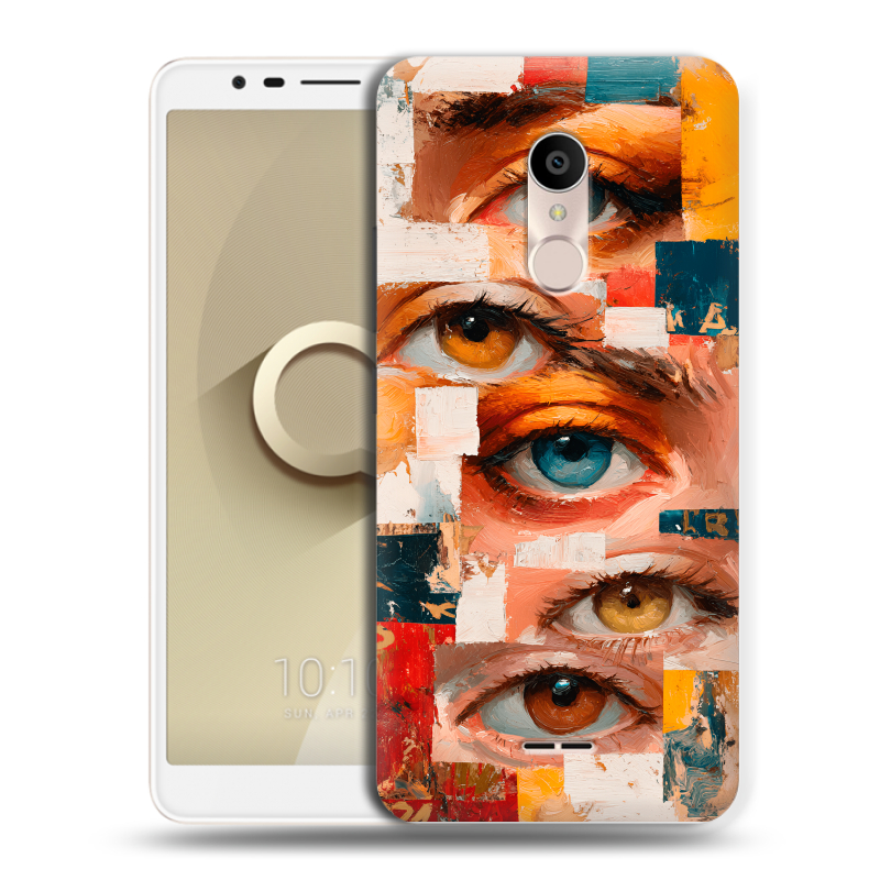 Силиконовый чехол на Alcatel 3C с принтом Модный принт Силиконовый чехол на Alcatel 3C с принтом Модный принт