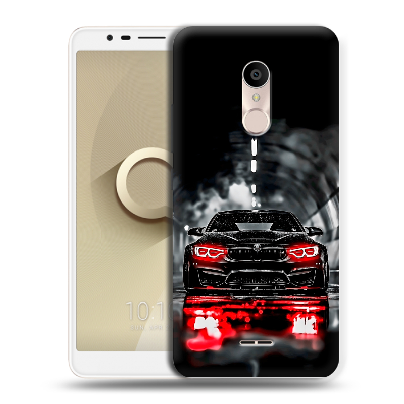 Силиконовый чехол на Alcatel 3C с принтом BMW БМВ Силиконовый чехол на Alcatel 3C с принтом BMW БМВ