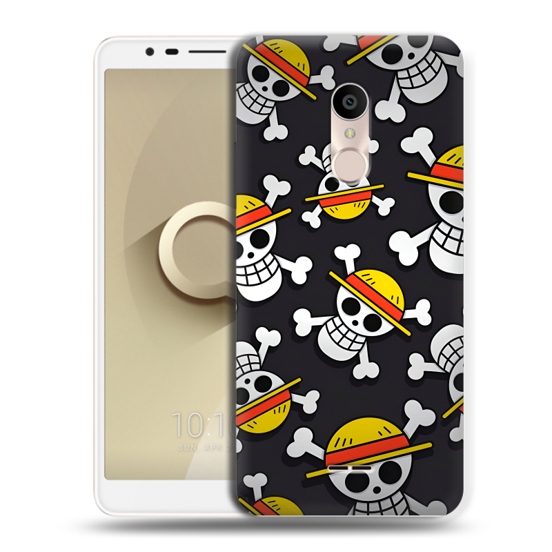 Силиконовый чехол на Alcatel 3C с принтом One Piece Ван Пис Силиконовый чехол на Alcatel 3C с принтом One Piece Ван Пис