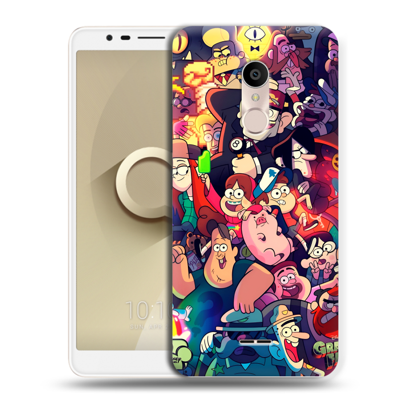 Силиконовый чехол на Alcatel 3C с принтом Gravity Falls Гравити Фолз Силиконовый чехол на Alcatel 3C с принтом Gravity Falls Гравити Фолз