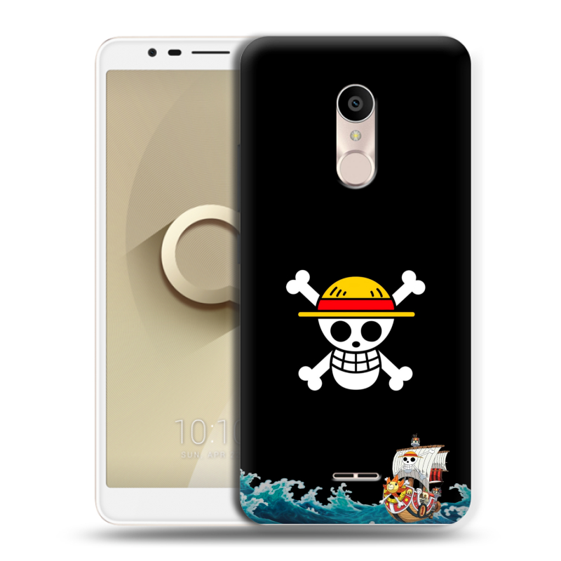 Силиконовый чехол на Alcatel 3C с принтом One Piece Ван Пис Силиконовый чехол на Alcatel 3C с принтом One Piece Ван Пис