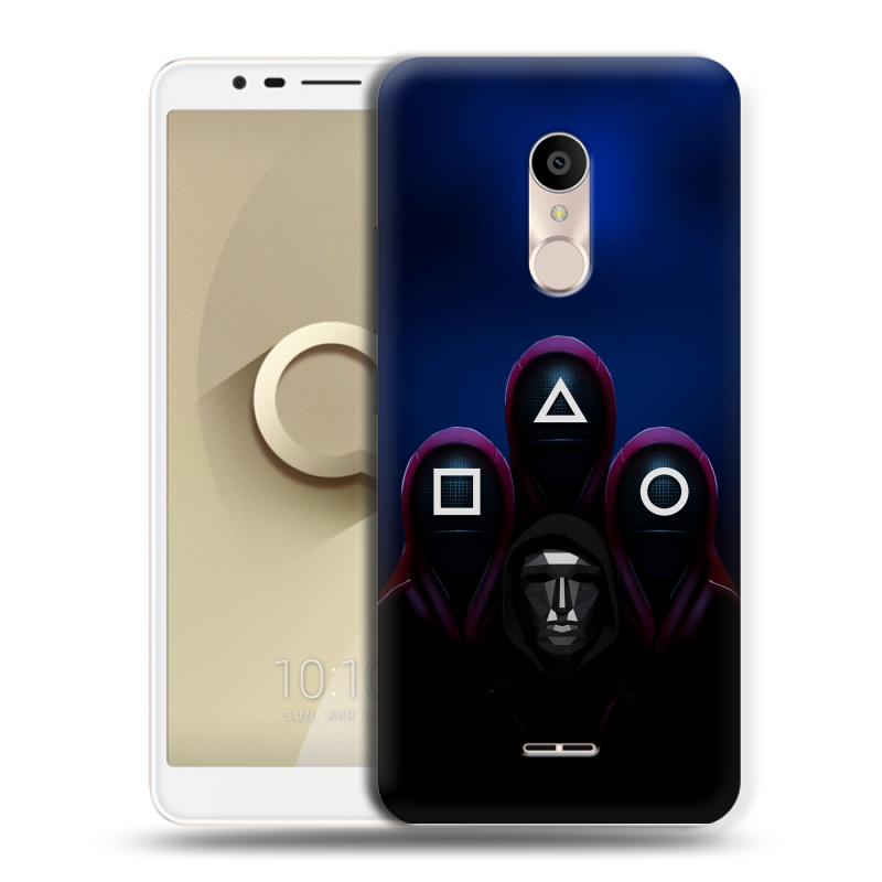 Силиконовый чехол на Alcatel 3C с принтом Игра Кальмара Силиконовый чехол на Alcatel 3C с принтом Игра Кальмара