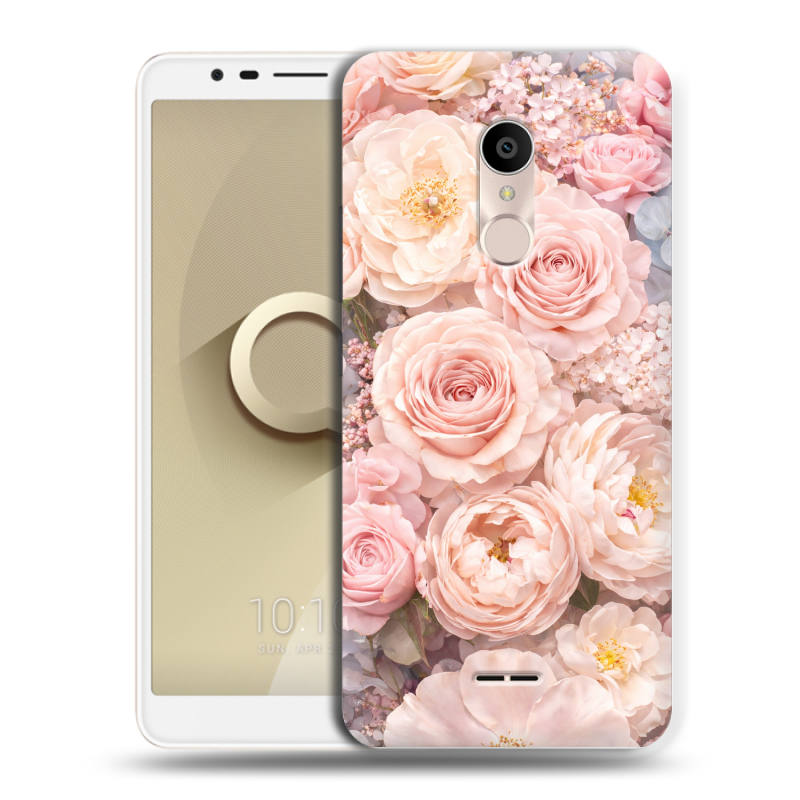 Силиконовый чехол на Alcatel 3C с принтом женский Силиконовый чехол на Alcatel 3C с принтом женский