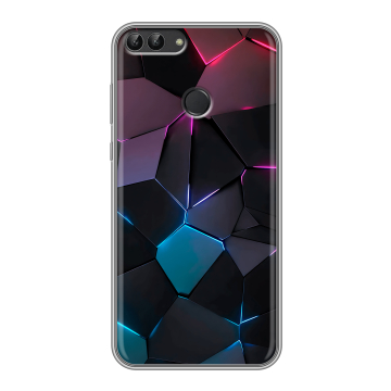 Силиконовый чехол на Huawei P Smart с принтом Геометрия неона Силиконовый чехол на Huawei P Smart с принтом Геометрия неона