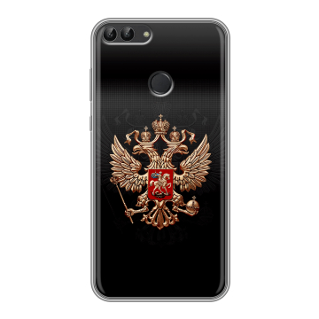 Силиконовый чехол на Huawei P Smart с принтом Герб России Силиконовый чехол на Huawei P Smart с принтом Герб России