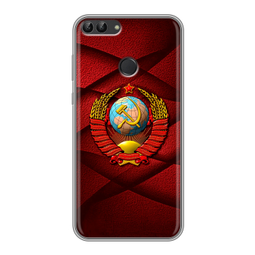 Силиконовый чехол на Huawei P Smart с принтом Герб СССР Силиконовый чехол на Huawei P Smart с принтом Герб СССР