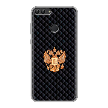 Силиконовый чехол на Huawei P Smart с принтом Герб России принт